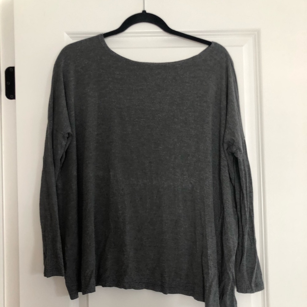 Grey Long Sleeve Top